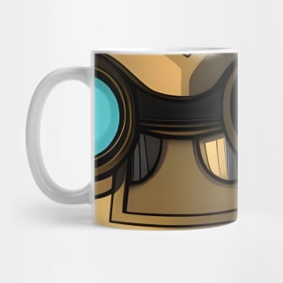 Brown robot man Mug